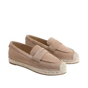 NEW SAM EDELMAN women's kai espadrille flat loafer in tuscan taupe